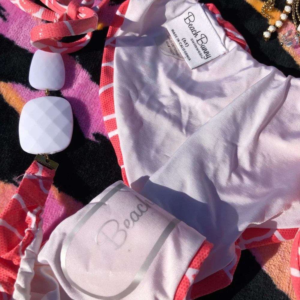 NWT beach bunny bikini Glitter in the Air or Giraffe, M set - Picture 7 of 16